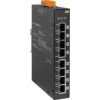 Unmanaged 8-port 10/100 Mbps PoE (PSE) Ethernet Switch with Metal Casing; +24 VDC InputICP DAS